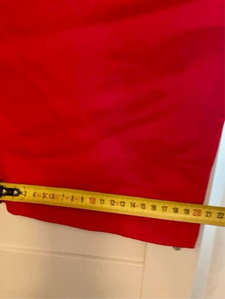 Pantalón Oysho Lino Rojo Talla L