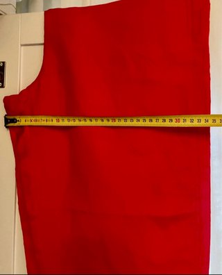 Pantalón Oysho Lino Rojo Talla L