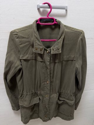 Sobrecamisa Zara verde militar