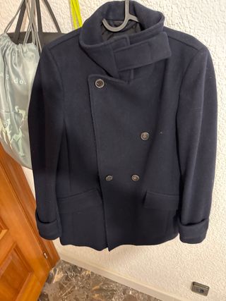 Abrigo Mango Azul Talla S