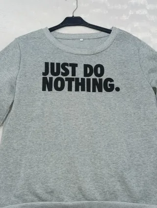 Sudadera gris Just Do Nothing Talla 2XL