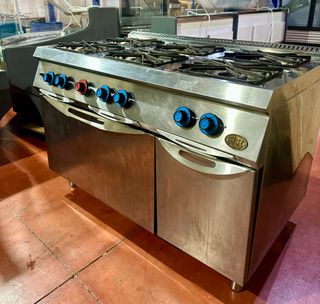 Cocina Industrial 6 Fuegos + Horno