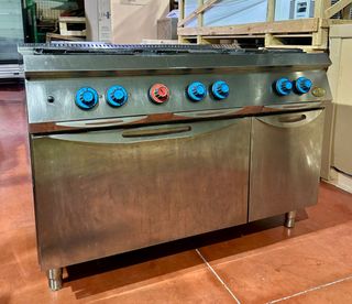 Cocina Industrial 6 Fuegos + Horno