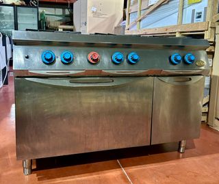 Cocina Industrial 6 Fuegos + Horno