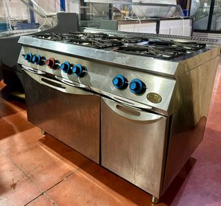 Cocina Industrial 6 Fuegos + Horno