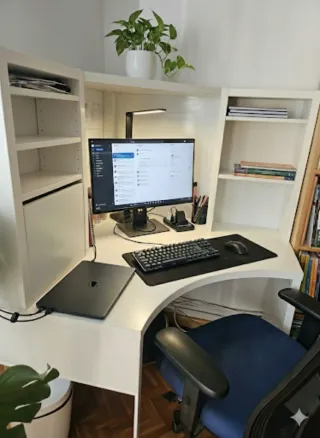Escritorio Esquinero IKEA Blanco