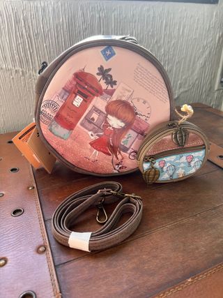 Bolso redondo Sweet Candy + monedero Sin Estrenar