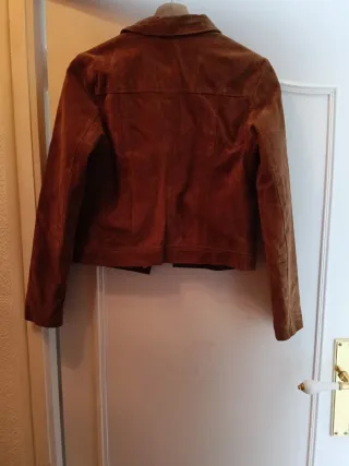 Chaqueta Mango Ante Marrón Talla S