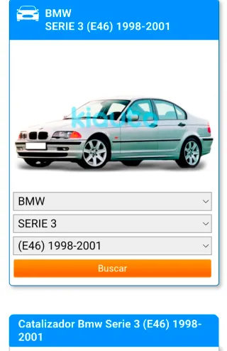 Catalizador BMW Serie 3 E46 1998-2001