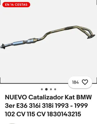 Catalizador BMW Serie 3 E46 1998-2001