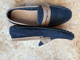 Mocasines Zara Negro y Marrón