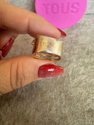 Anillo Tous Plata 925 Oro Rosa