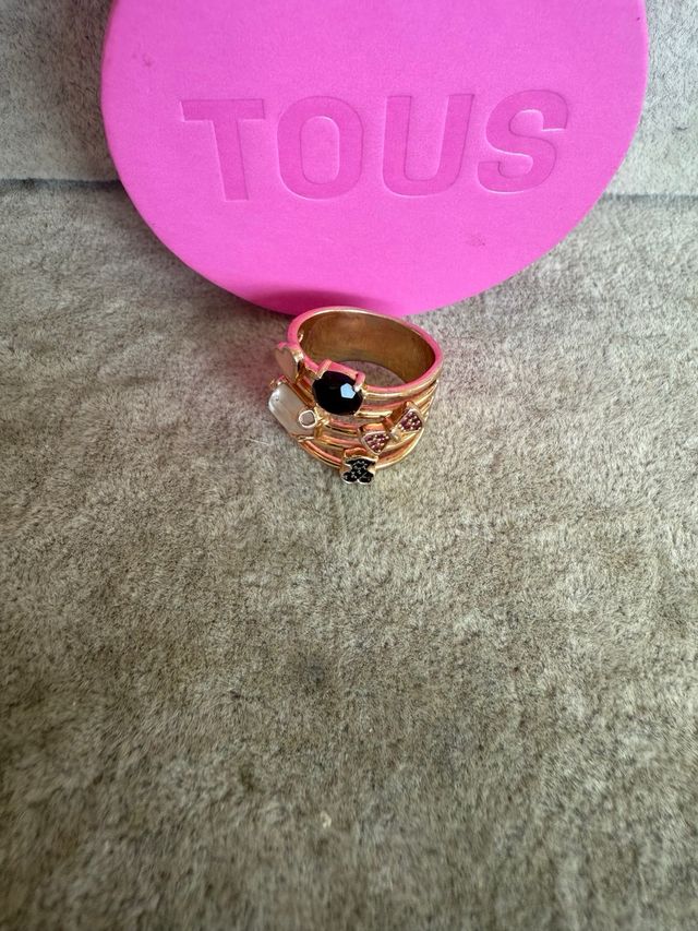 Anillo Tous Plata 925 Oro Rosa