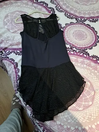 Maillot patinaje artístico negro