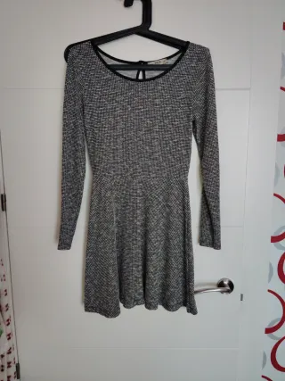 Vestido estampado manga larga