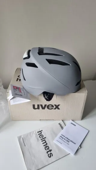Casco Uvex Urban Planet LED Rhino Matt