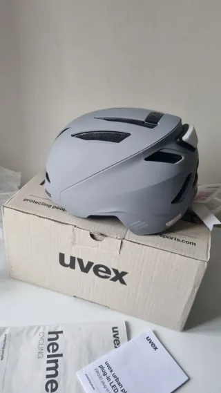Casco Uvex Urban Planet LED Rhino Matt