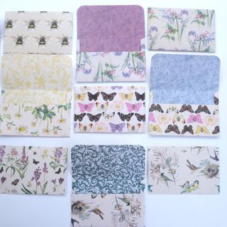 Sobres pequeños hechos a mano