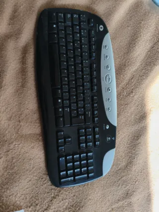 Teclado Inalámbrico Logitech Negro/Plata