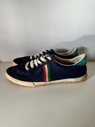 Zapatos El Ganso Azul Marino con Rayas