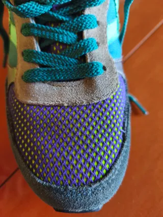 Zapatillas Munich niño morado y turquesa