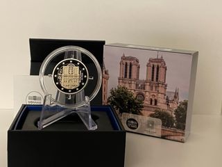 Set 2 Euro Louvre Notre Dame Francia 2025 Proof