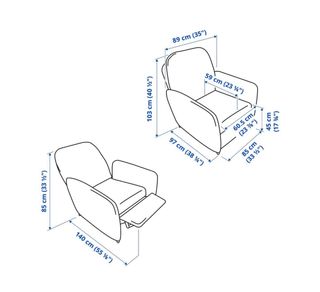 Sillón Relax Reclinable Ikea Ekolsund