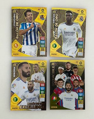 Lote cromos Balón de Oro Panini
