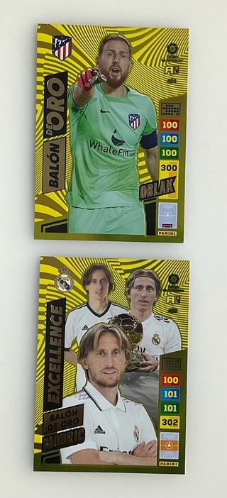 Lote cromos Balón de Oro Panini