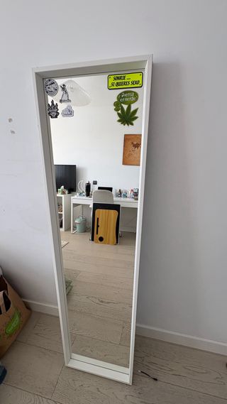 Espejo IKEA NISSEDAL blanco – de cuerpo entero