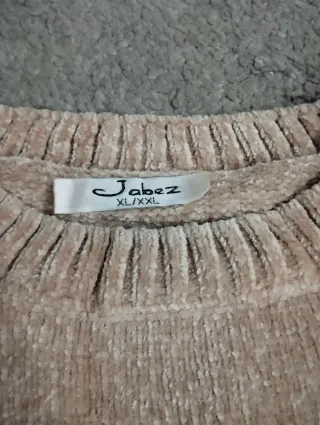 Jersey mujer beige rayas de colores pastel.