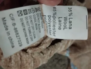 Jersey mujer beige rayas de colores pastel.