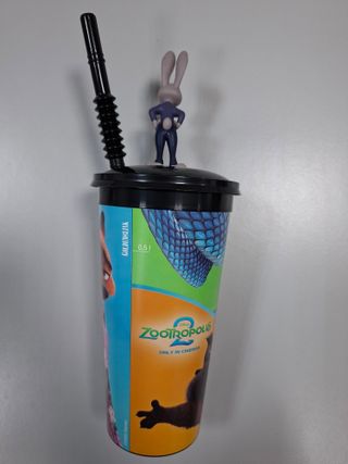 Zootrópolis 2 Vaso 50ml + Paja Disney Cine excl