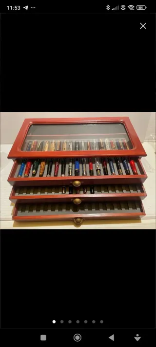 Astuccio per penne stilografiche in legno