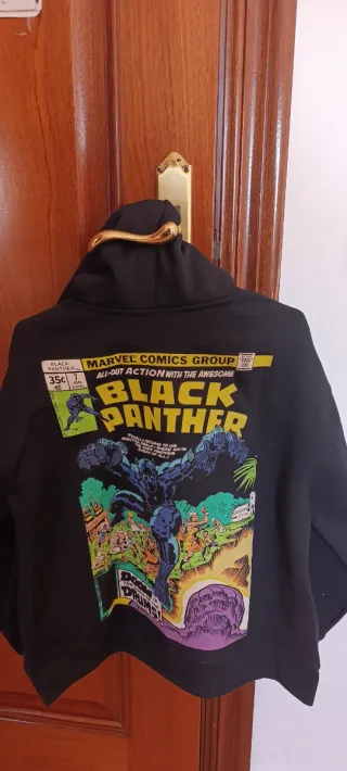 Sudadera Marvel Negra niño talla 11-12 años