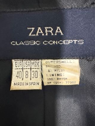 Blazer Zara Raya Diplomática Negro