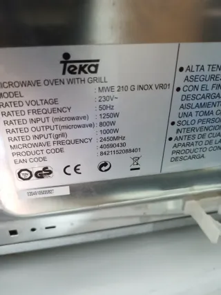 Microondas Teka MWE 210 G