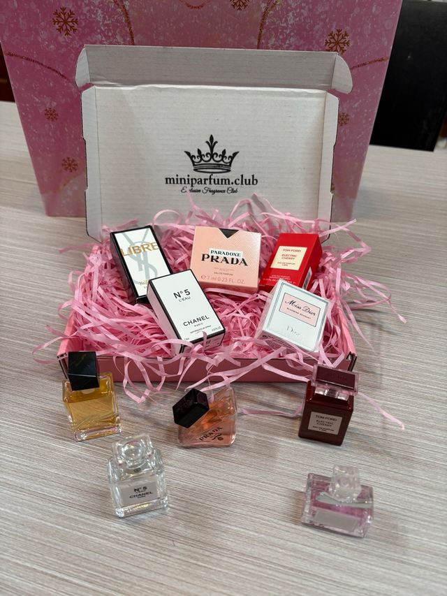 5 Mini Perfumes Chanel, Dior, Prada, YSL, Tom Ford