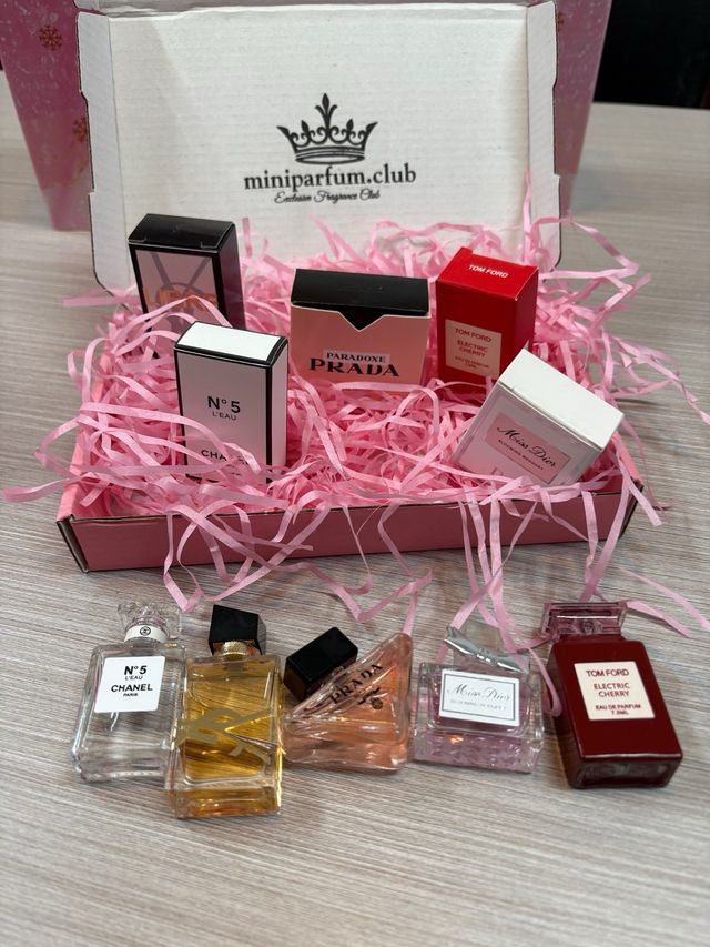 5 Mini Perfumes Chanel, Dior, Prada, YSL, Tom Ford
