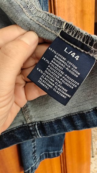 Chaqueta vaquera Bonita perlas talla L