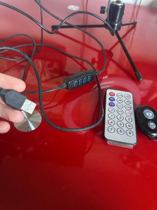 Aro de luz LED con trípode y mando