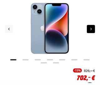 iPhone 14 Azul 256GB Nuevo, sin abrir