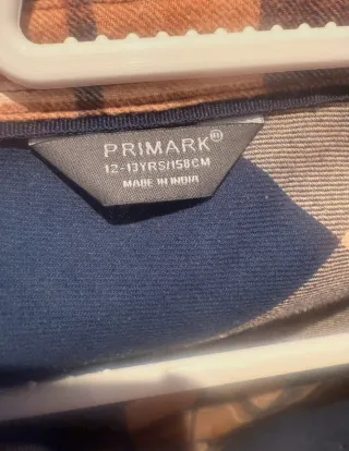 Camisa de cuadros niño talla 12-13 años