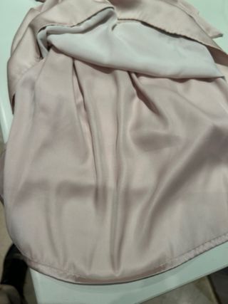 Vestido cóctel floral manga