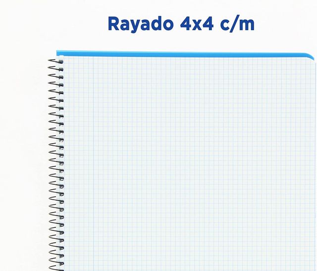 5 Caderno ENRI A5 quadriculado 4x4 80f Cores