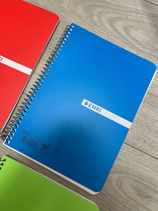 5 Caderno ENRI A5 quadriculado 4x4 80f Cores