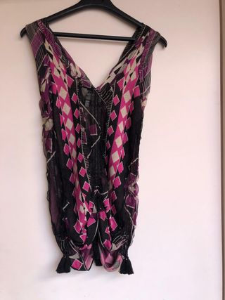 Blusón Jean Paul Gaultier sin mangas