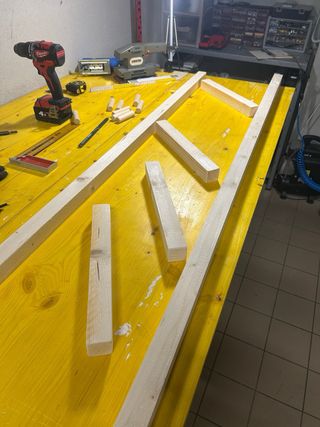 Scaletta in legno da bagno porta asciugamani