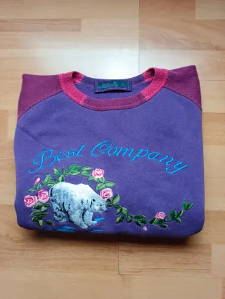 Felpa Vintage Best Company Originale Taglia 8