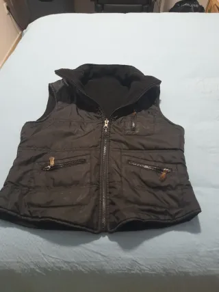 Chaleco polar mujer negro